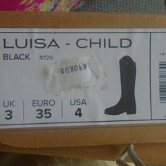 FOR SALE:  Moretta Riding Boots Size 3