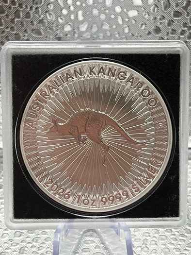 1oz Fine 9999 Silver Bullion Kangaroo 2026 coin.