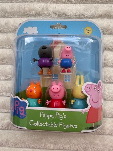 Peppa Pig's Pig 5 collectible figures Please see photos