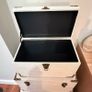 Grey Storage Trunks with Brass Hardware Image 2