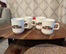 Vintage Carrigdhoun Irish Pride Advertising/Marketing Pottery Mugs