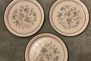 3 Vintage Arklow Honey Stone Round Platters Avonmore # 8156