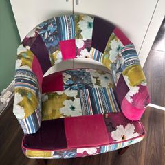 Colourful Patchwork Accent Chair