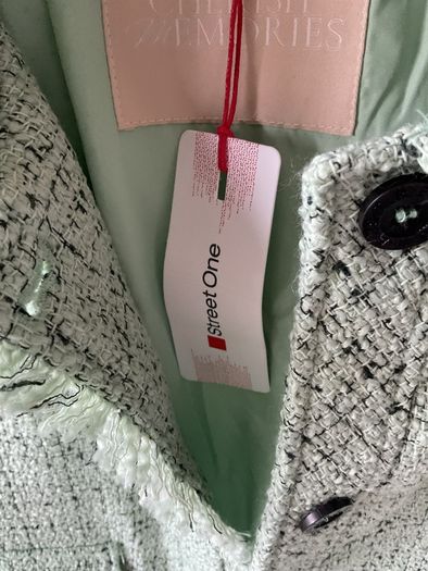 jacket bnwt mint green with black flex size 12 streetone jacket