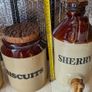 Vintage Pearsons of Chesterfield Stoneware Kitchen Set, Biscuits Jar, Sherry Dispenser and jar Image 8