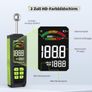 Tadeto TE0022 Moisture Meter 20-40 mm Analysis Depth with Colour LCD Alarm Function Hold Function with Storage Bag Image 3