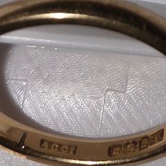 1910 Wedding Ring 18ct Gold