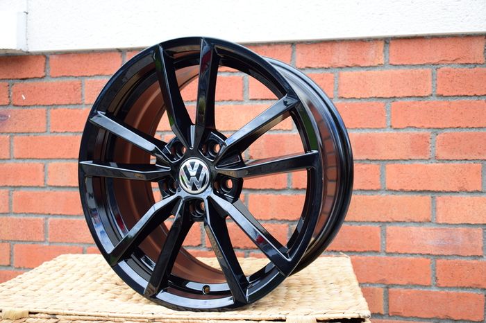 18" Vw Pretoria Type Black Alloys Seat Audi Skoda Vw 5x112