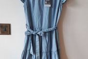 Light blue denim dress