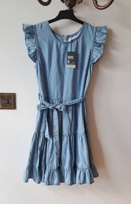 Light blue denim dress