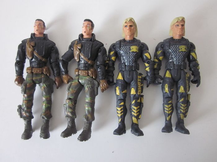 Four Lanard The Corps  Vintage 2010 Action 3.75inch Figures