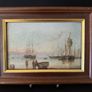 Pair of Vintage Framed Dutch Maritime Oleograph Prints (35 x 26 cm) Image 2