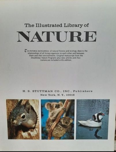 Vintage 'Illustrated Library of Nature' Volume 1, 2 & 3