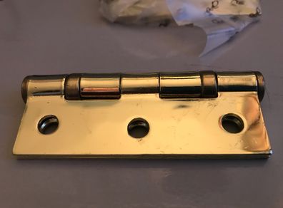 Brass hinges for doors or cabinets x4