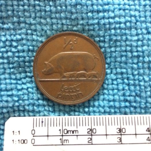 Irish half penny 1953