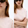 pink Balmain style tshirt Image 4