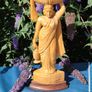 18" Vintage Sandalwood Asian Carving Image 2