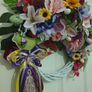 A decorative spring Easter wreath. Image 4