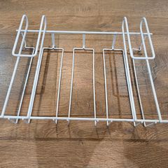 Under-desk cable management tray