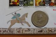 William the Conqueror 1066 2 pounds rare Royal mint vintage 1987 first day coin cover