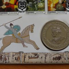 William the Conqueror 1066 2 pounds rare Royal mint vintage 1987 first day coin cover