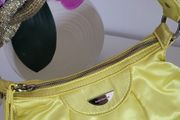 KAREN MILLEN Lime Pouchette with jewelled handle - Rrp 95 (New)