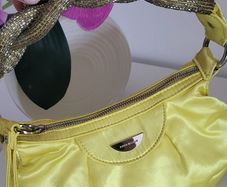 KAREN MILLEN Lime Pouchette with jewelled handle - Rrp 95 (New)