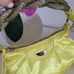 KAREN MILLEN Lime Pouchette with jewelled handle - Rrp 95 (New)