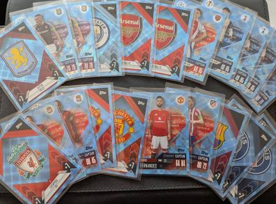 Match Attax 24/25 Blue Crystal Parallels Team Badges & Captains