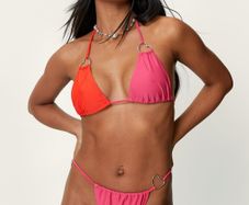 NASTY GAL Heart Ring Bikini Bottoms Size 14!