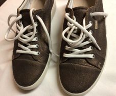 Ladies Ecco Stressed Leather Shoes