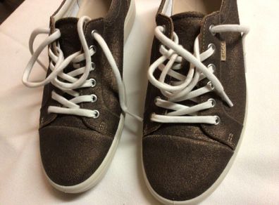 Ladies Ecco Stressed Leather Shoes