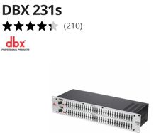Dbx 31 band Graphic eq