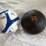 1930's Original 12panel Leather football Image 2
