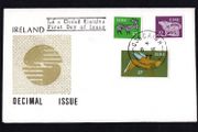 1977 Ireland 10p dog, 12p stag and 17p Large Format Gerl Definitive Dtamp series addressed First Day Cover (FDC) with Cork Steele cancel