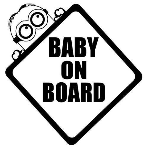 Baby On board Minion Car Decal
