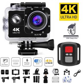 4K Action Camera 1080P/30FPS WiFi 2.0" 170D Underwater Waterproof Helmet Video Recording Camera Sports Cameras Outdoor Mini Cam