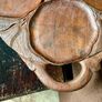 Superb Art Nouveau Style Vintage Handcarved Tray with Lilypad Design Image 4