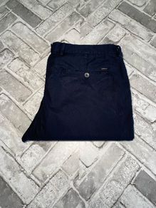 Massimo Dutti Finest Italian Fabric Mens Navy Slim Fit Trousers W36 L32