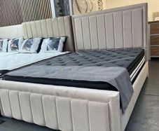 Double & King Size Bed Frame With Mattress Opt