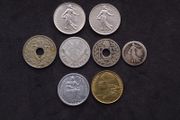 Small Selection of (8) French Coins