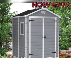 NEW SALE 6 ft. W x 5 ft. D Apex Outdoor Garden Shed