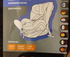 BeSafe car seat rear facing