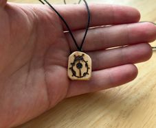 Wood burnt Pendant Ladybird Design - Accepting Requests
