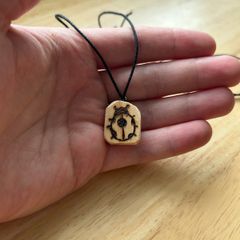 Wood burnt Pendant Ladybird Design - Accepting Requests