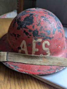 Ww2 Emergency Auxiliary Fire Service Helmet