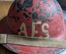 Ww2 Emergency Auxiliary Fire Service Helmet