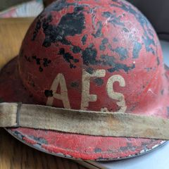 Ww2 Emergency Auxiliary Fire Service Helmet