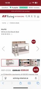 Bunk Beds with shelves & under bed storage drawer