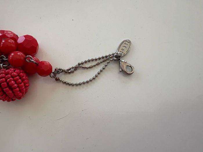 Coast coral beaded necklace and bracelet